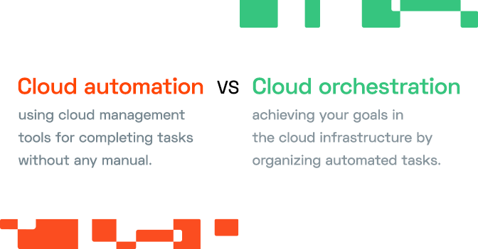 Cloud automation vs. cloud orchestration
