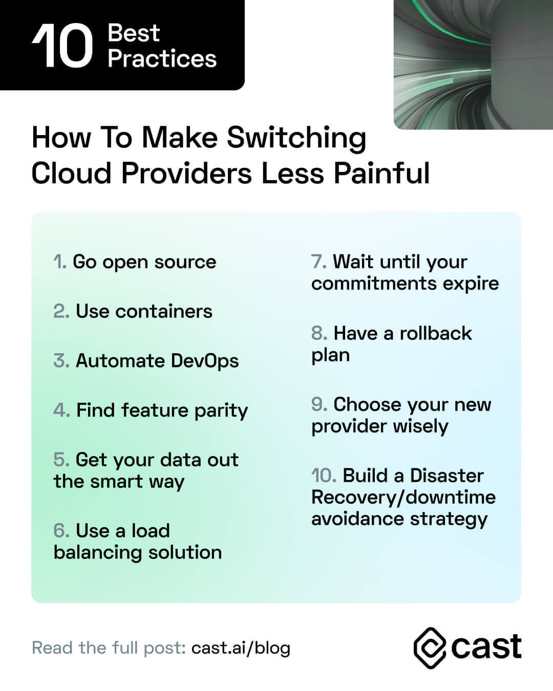 How to switch cloud providers