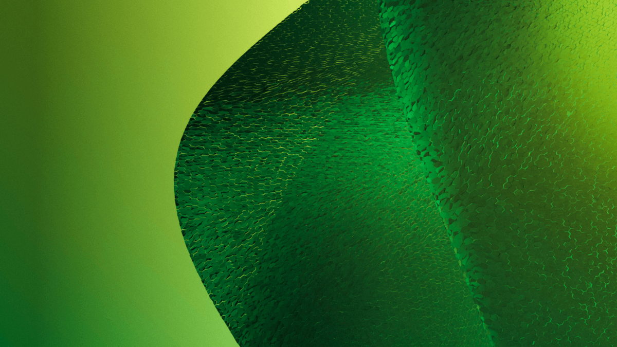 A close up of a green bottle with an AI twist.