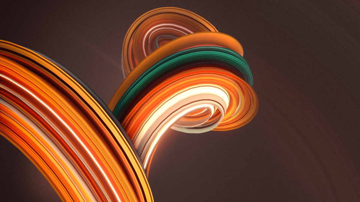 An abstract swirl of colors on a dark background reminiscent of hot cloud startups.