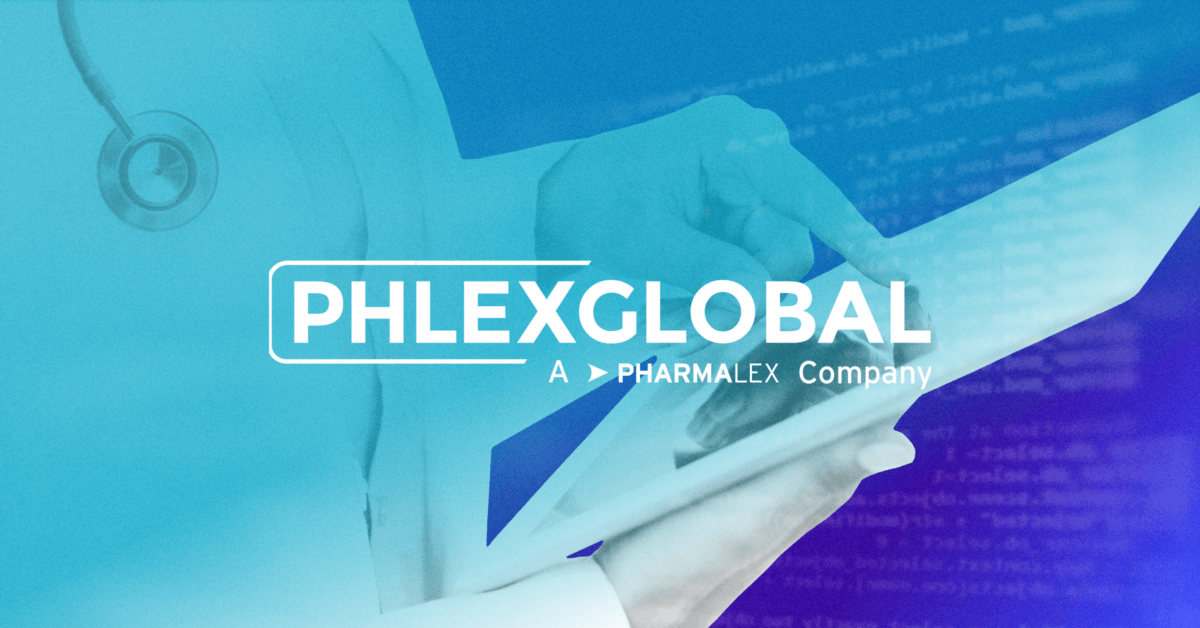 A person holding a tablet with the word Phlexglobal displayed on it.
